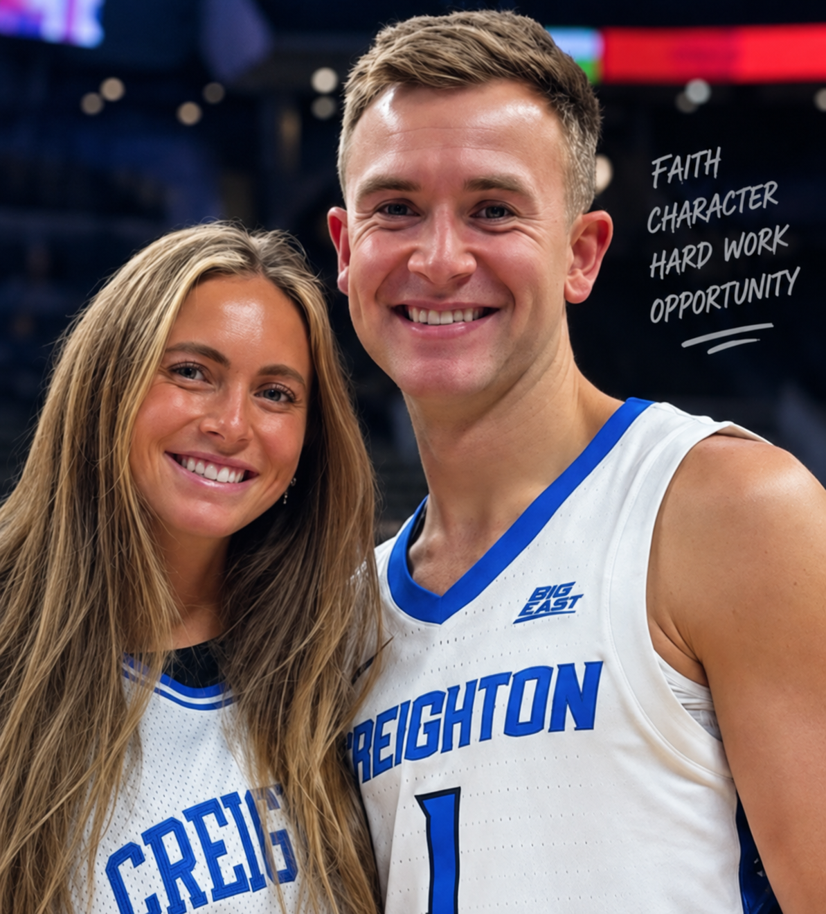 Steven Ashworth pictured in a Creighton basketball jersey